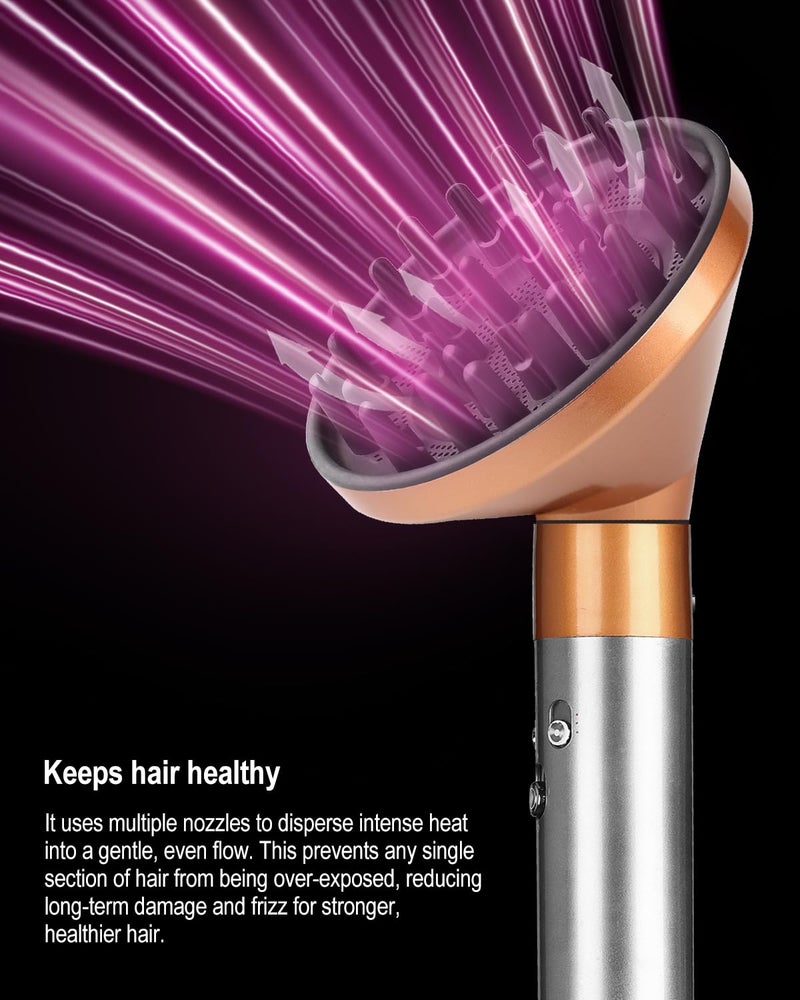 TEXOVYRAX Diffuser attachment compatible with Dyson Airwrap Multi-Styler, Fast Drying, Volumizing, match HS01 HS05 i.d. Copper - Image 4